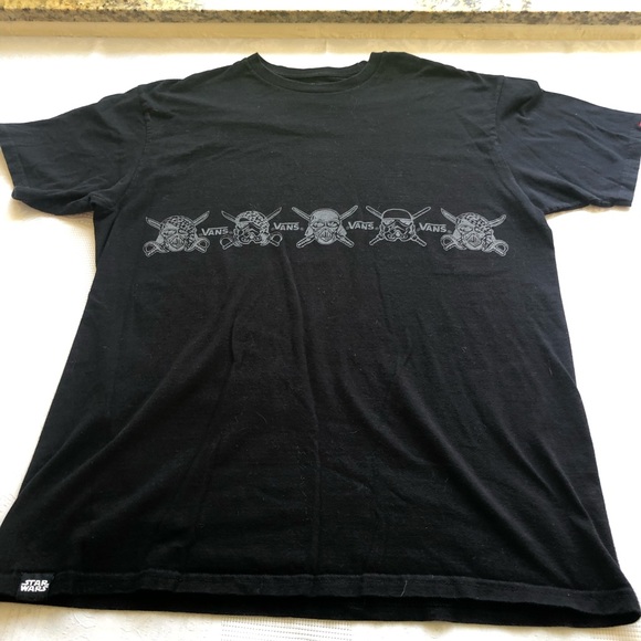 Vans Star Wars Black Graphic Printed T-Shirt Men’s Size L Short Sleeves Casual - Picture 15 of 16